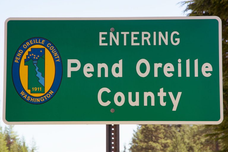 Entering Pend Oreille County