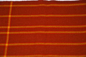 Men's woolen scarf in Grizzly traditional colors (Copper and Gold)