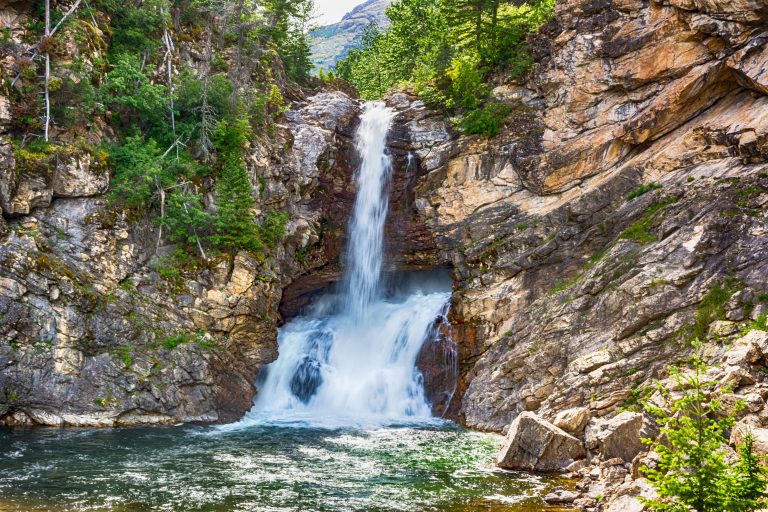 Running Eagle Falls, Glacier National Park