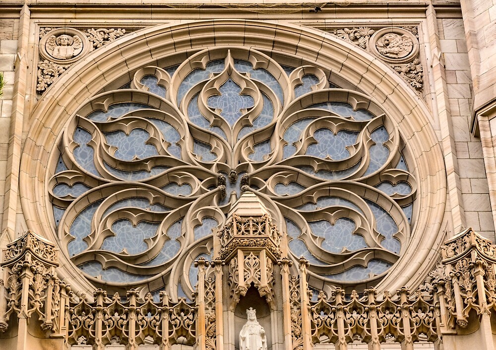 Rose Window at the Episcopal Cathedral in Spokane, Washington