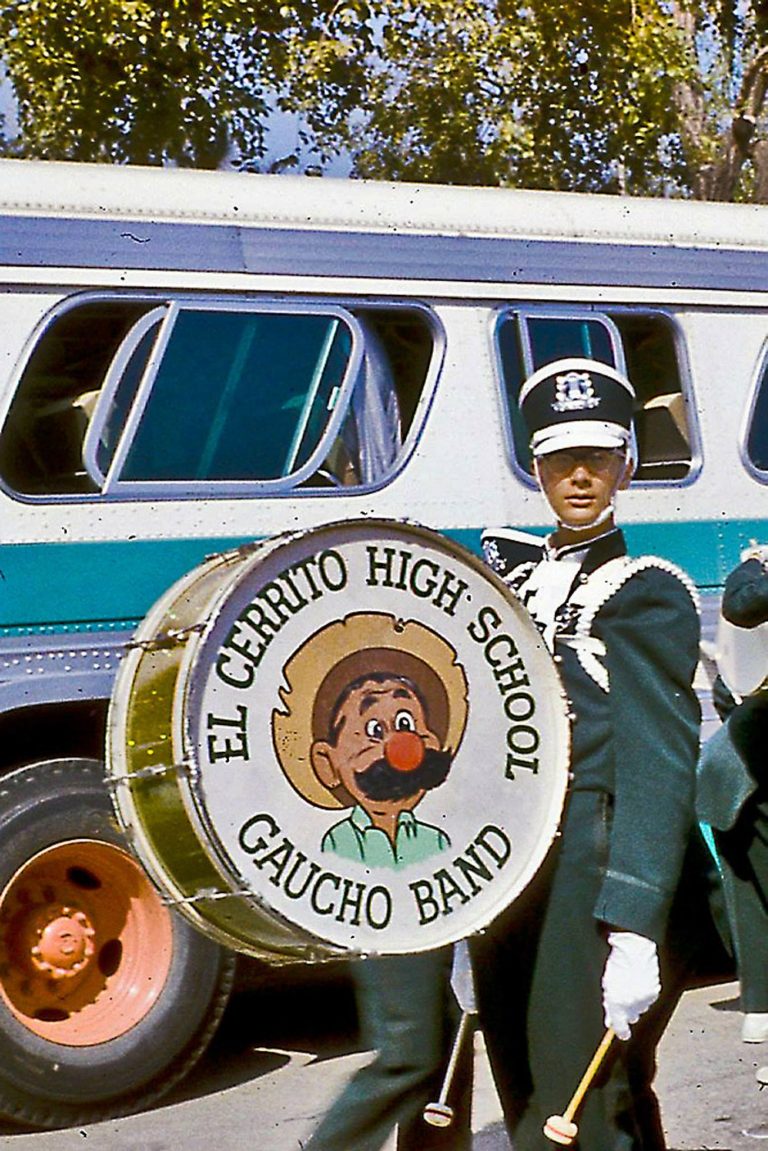 Bass Drummer during the junior of my El Cerrito Gaucho Years.