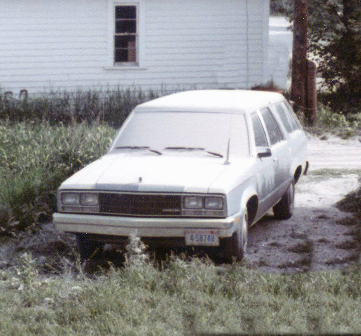 My 1978 Mercury Zephyr Wagon under a layer of Mount St. Helens volcanic ash.