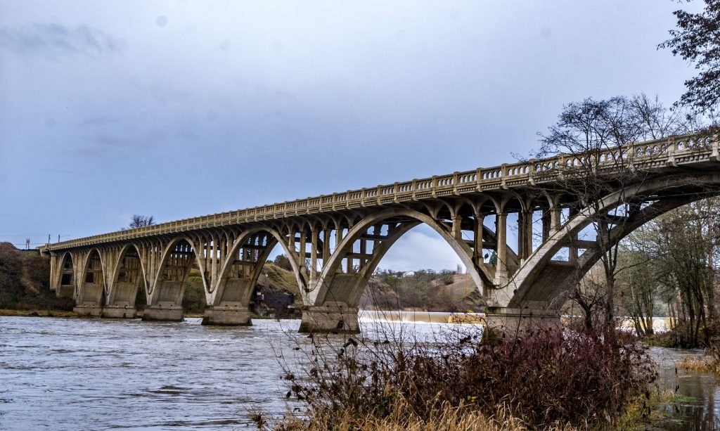 The Robert A. Booth Bridge, AKA the Winchester Bridge across the North Umpqua River, Winchester, Oregon.  Link takes you to my RedBubble sales gallery.  Another of my bridge photography from the fifth week in December.