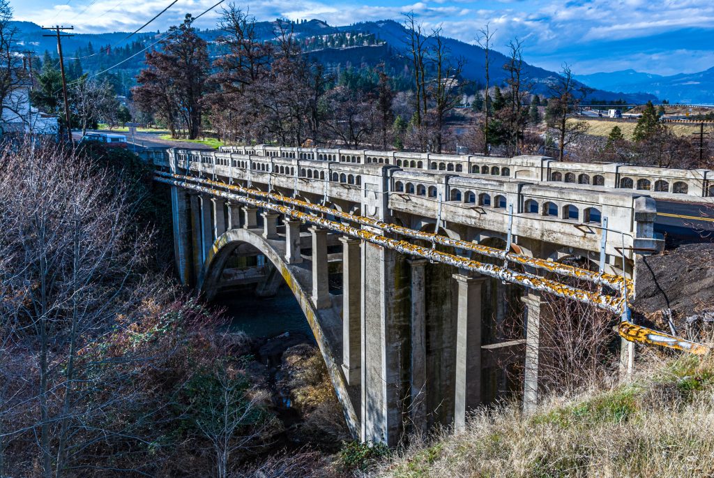 The Mosier Creek Bridge, Mosier, Oregon.  Link takes you to my RedBubble sales gallery. The last of my bridge photography from the fifth week in December
