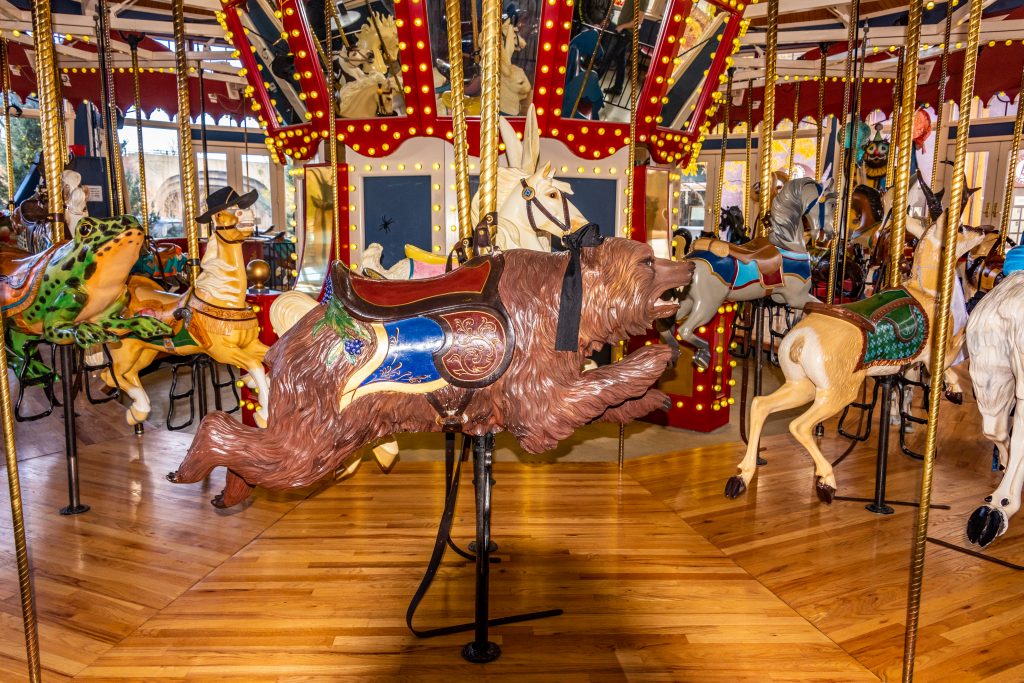 The Grizzly "Horse" at the Great Northern Carousel