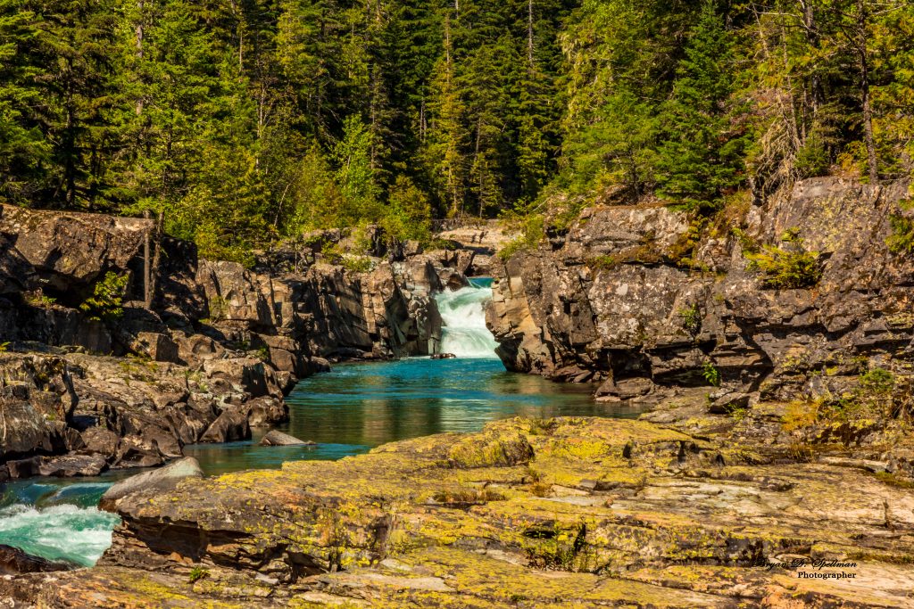 Waterfalls on McDonald Creek, Glacier National Park